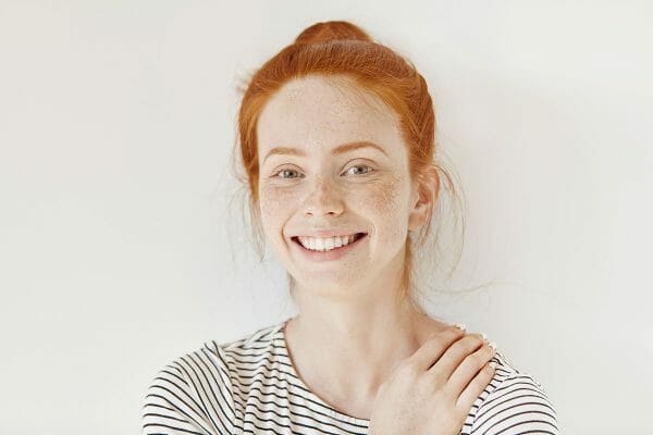Red Haired Woman Smiling